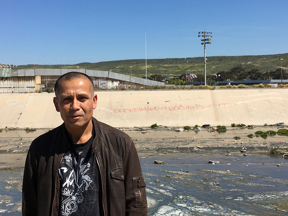 Gerardo Sánchez near the US border, Tijuana, March 2017