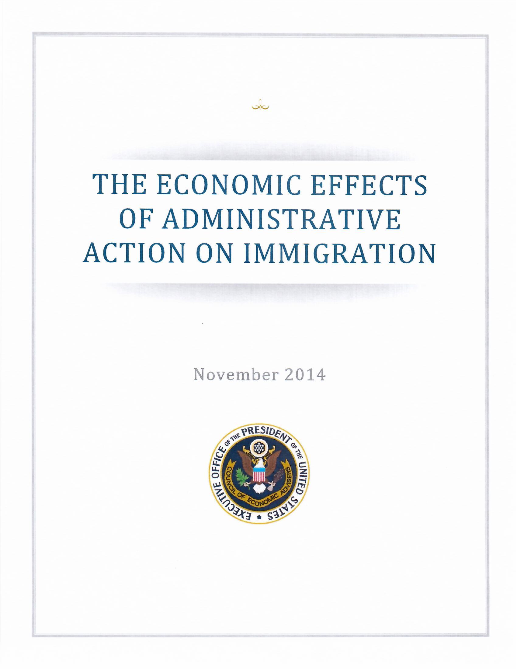 Image of economic effects of President Obama's Executive Action on Immigration