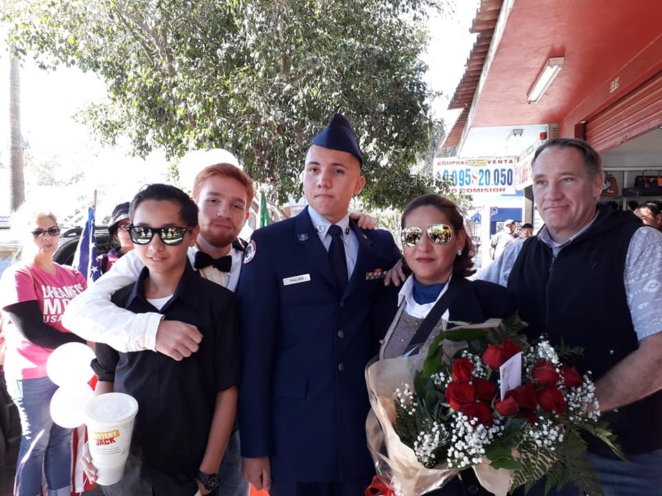 emma sanchez with her husband and sons