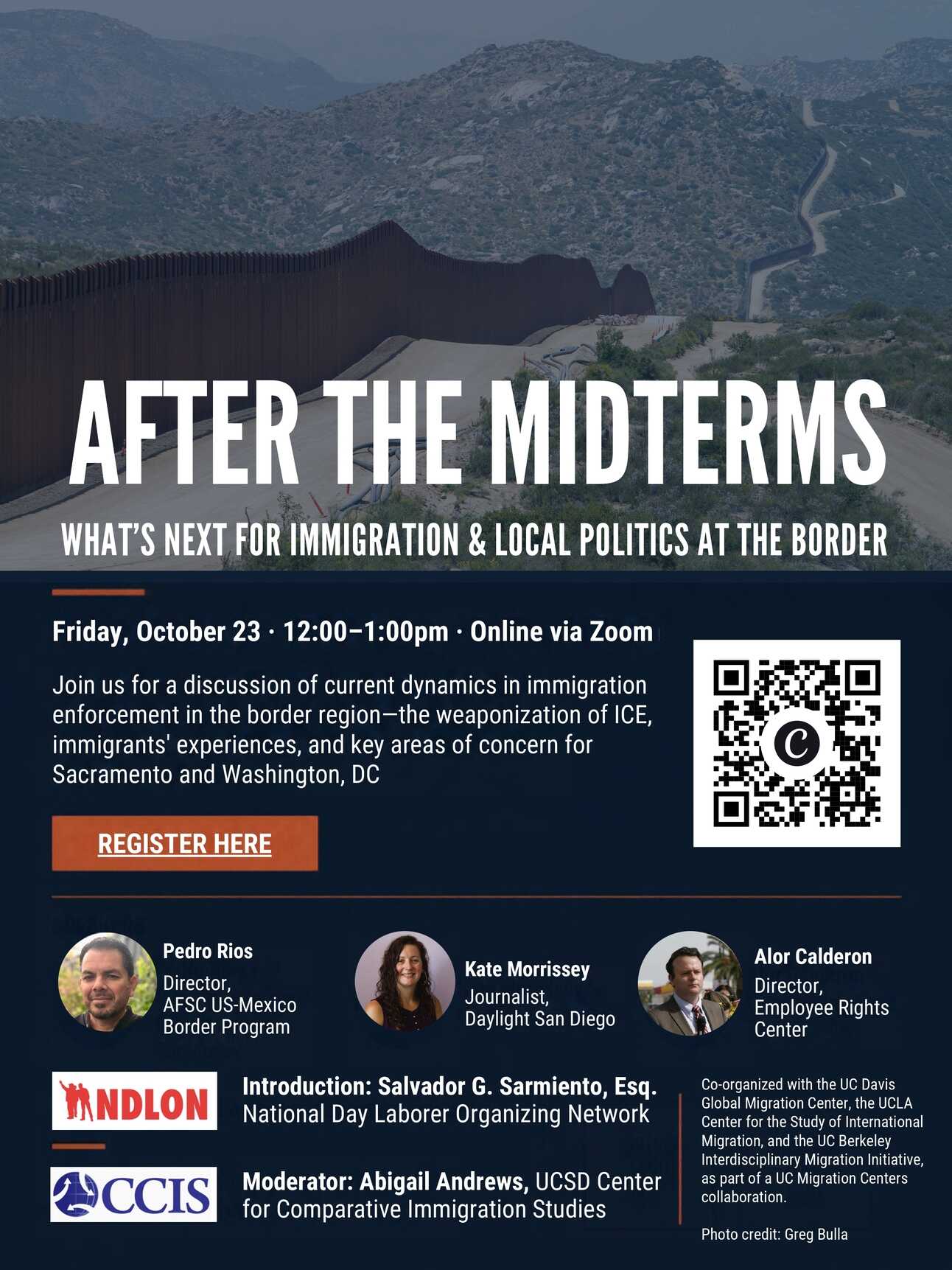 Flyer for "After the Midterms" Event