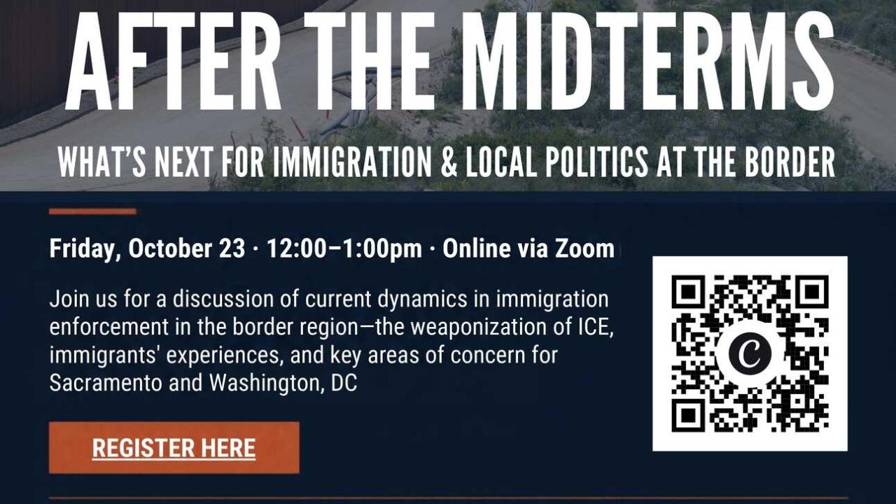 Flyer for "After the Midterms" Event