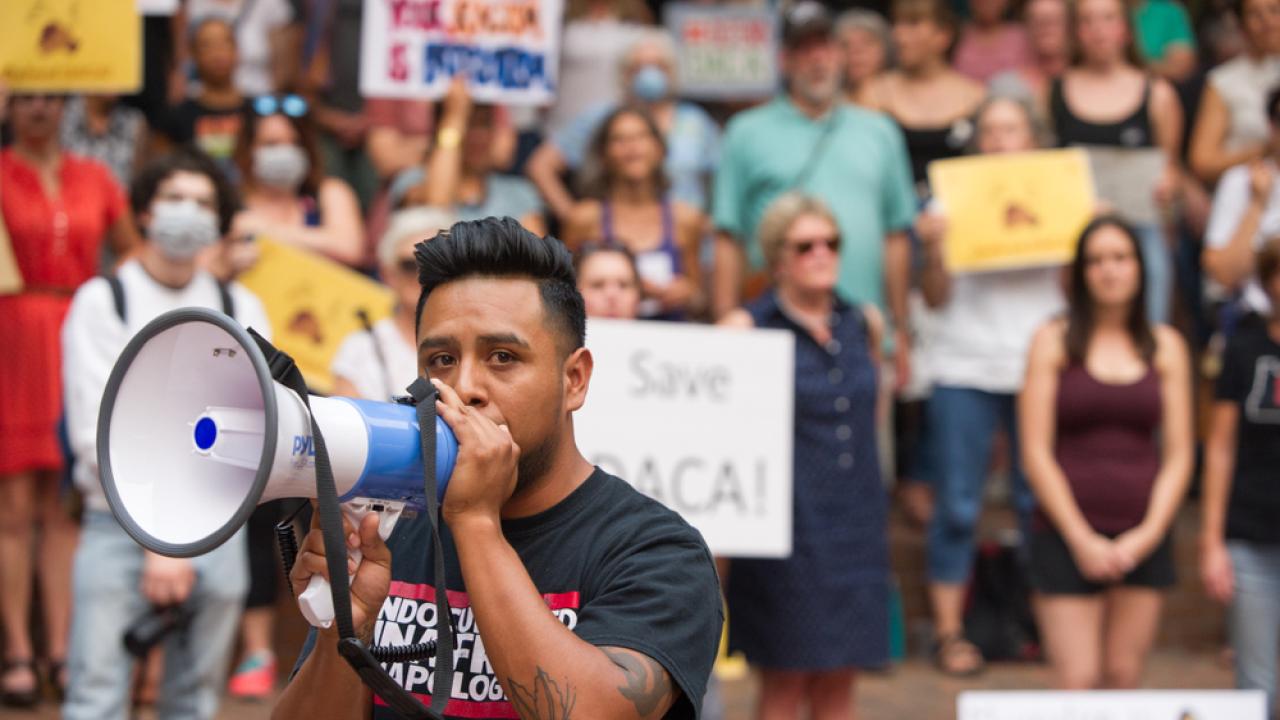 An Activist Rally for DACA