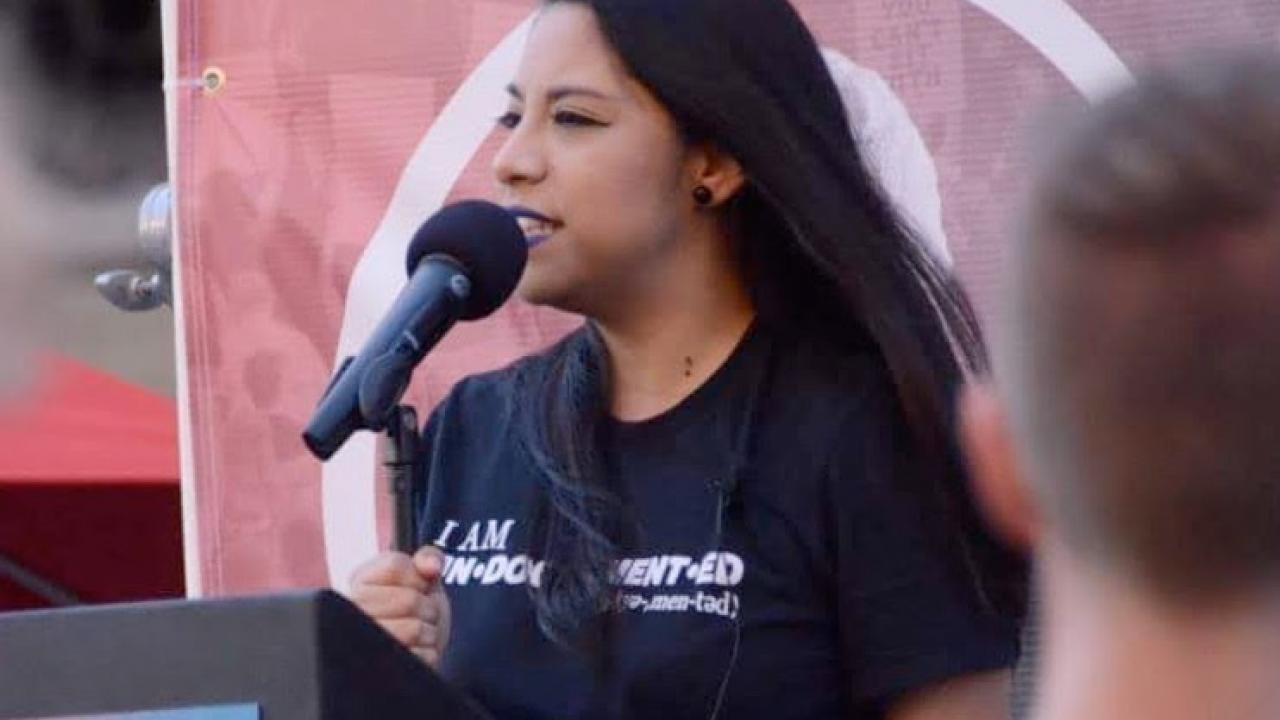 Photo of young activist Karla Estrada