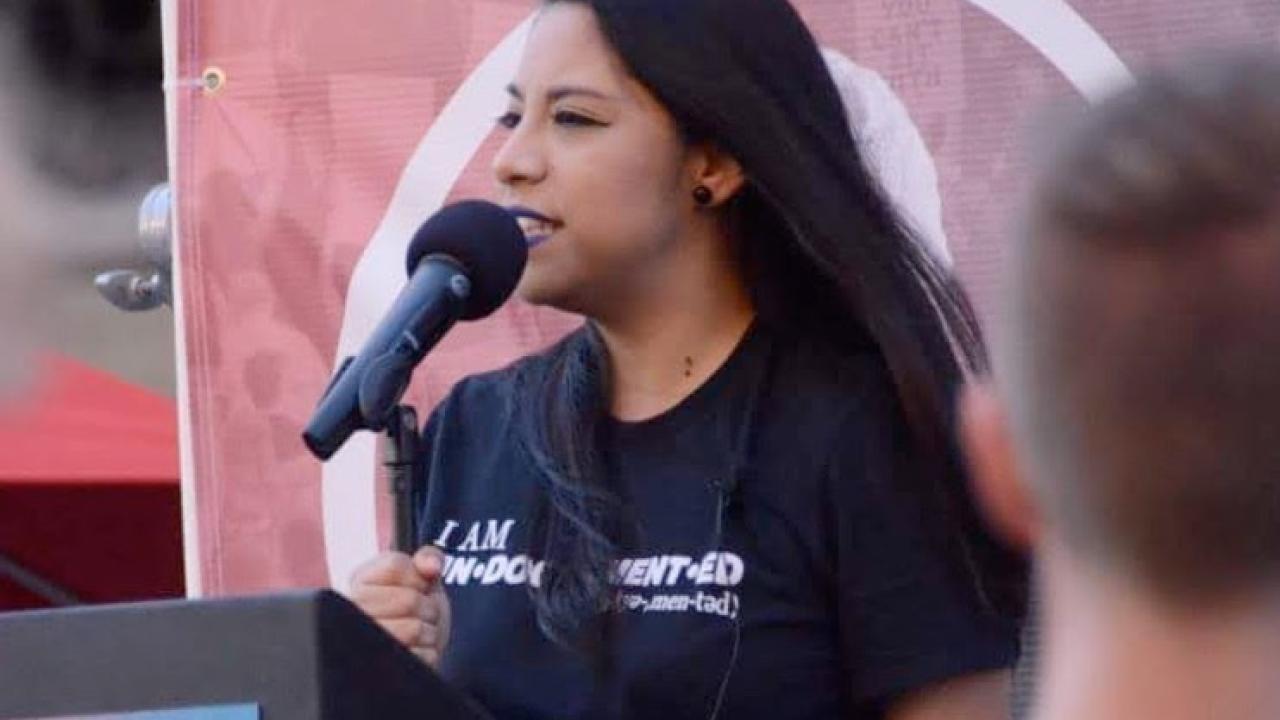 Photo of young activist Karla Estrada