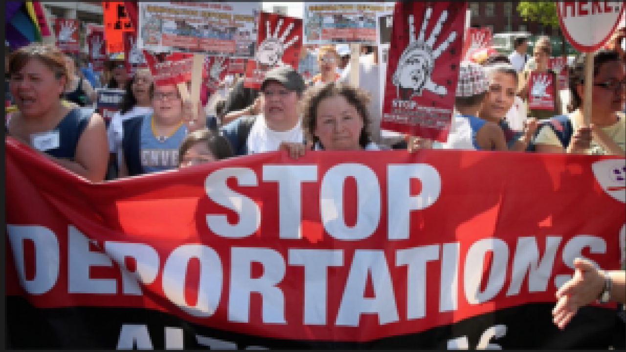 stop deportation sign