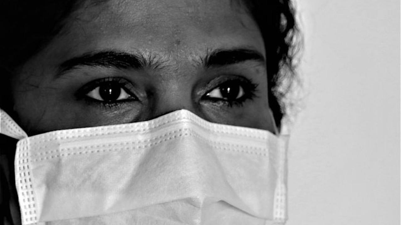 person in mask