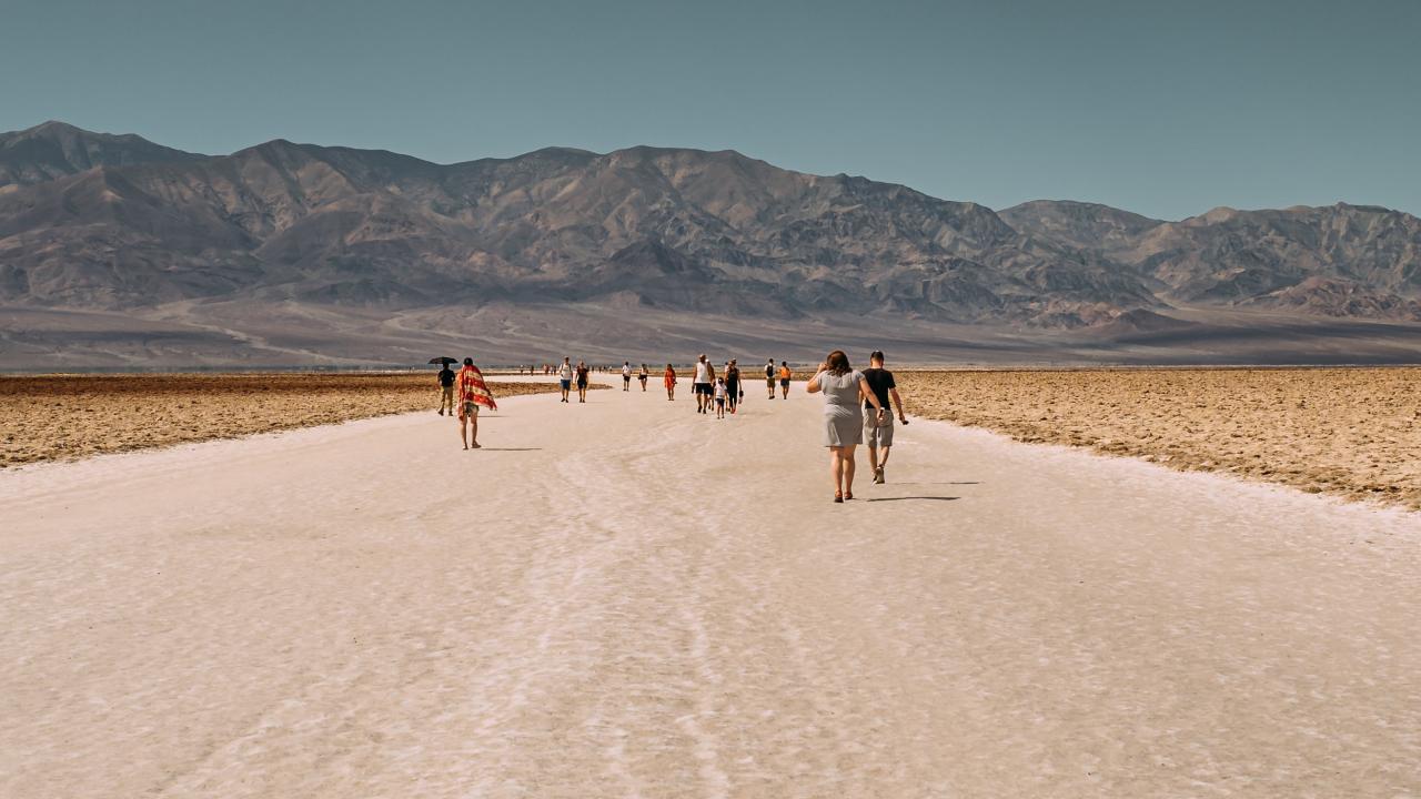 people walking gmc