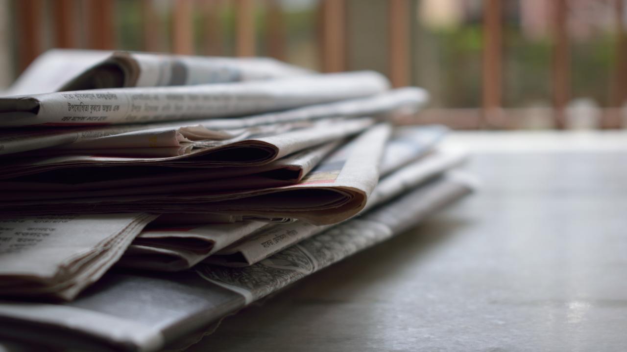 Image of stack of newspapers