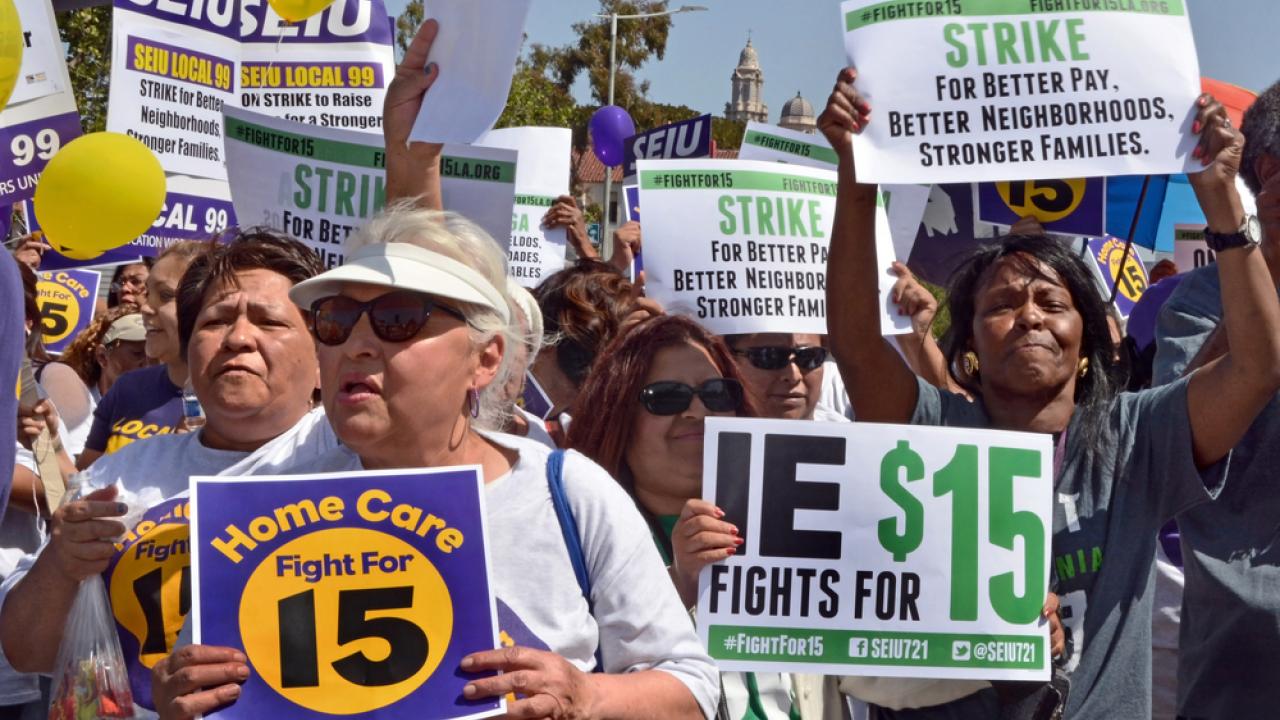 Minimum Wage Protest