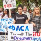 Photo of DACA Advocates Protesting the Trump administration's Handling of Daca