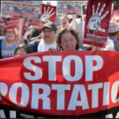 stop deportation sign