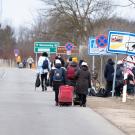 Ukrainian Refugees the Hungarian Border