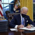 Joe Biden Signing Papers