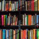 Books on a bookshelf