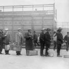 Italian Immigrants arriving at Ellis Island